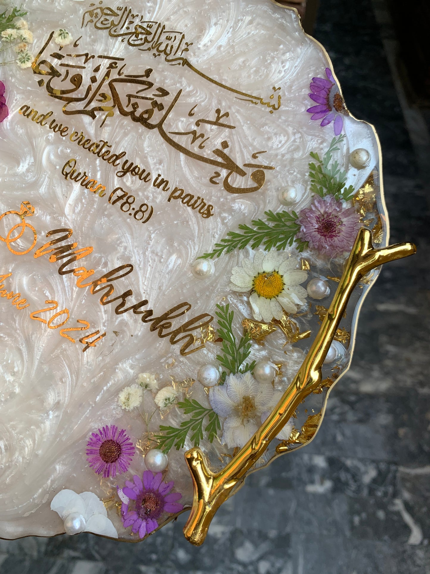 Floral Garden Themed Tray