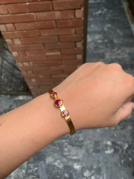 18k Cuff Rose