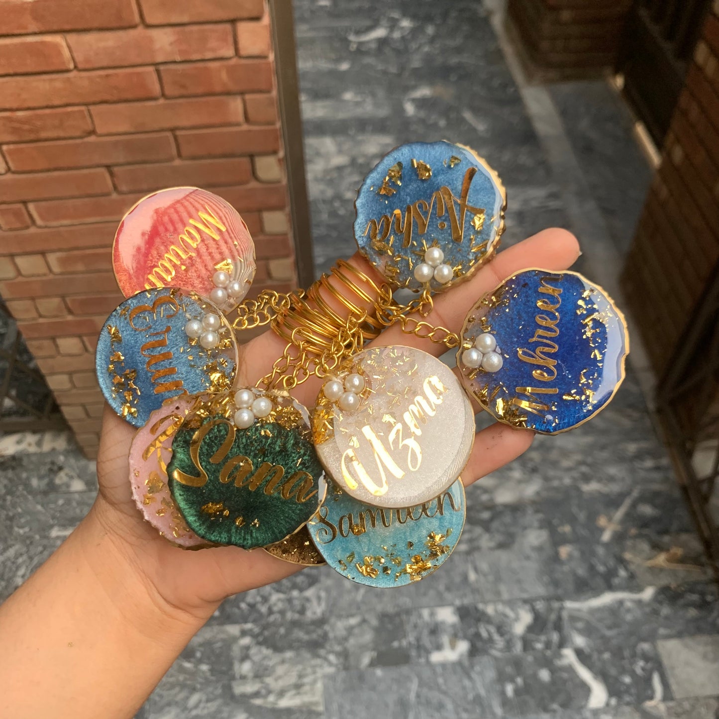 Colourful Name Keychains | Resin Keychains