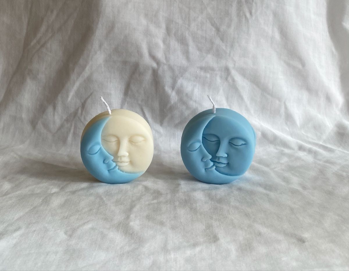 Sun and Moon Candle | Duo Tone