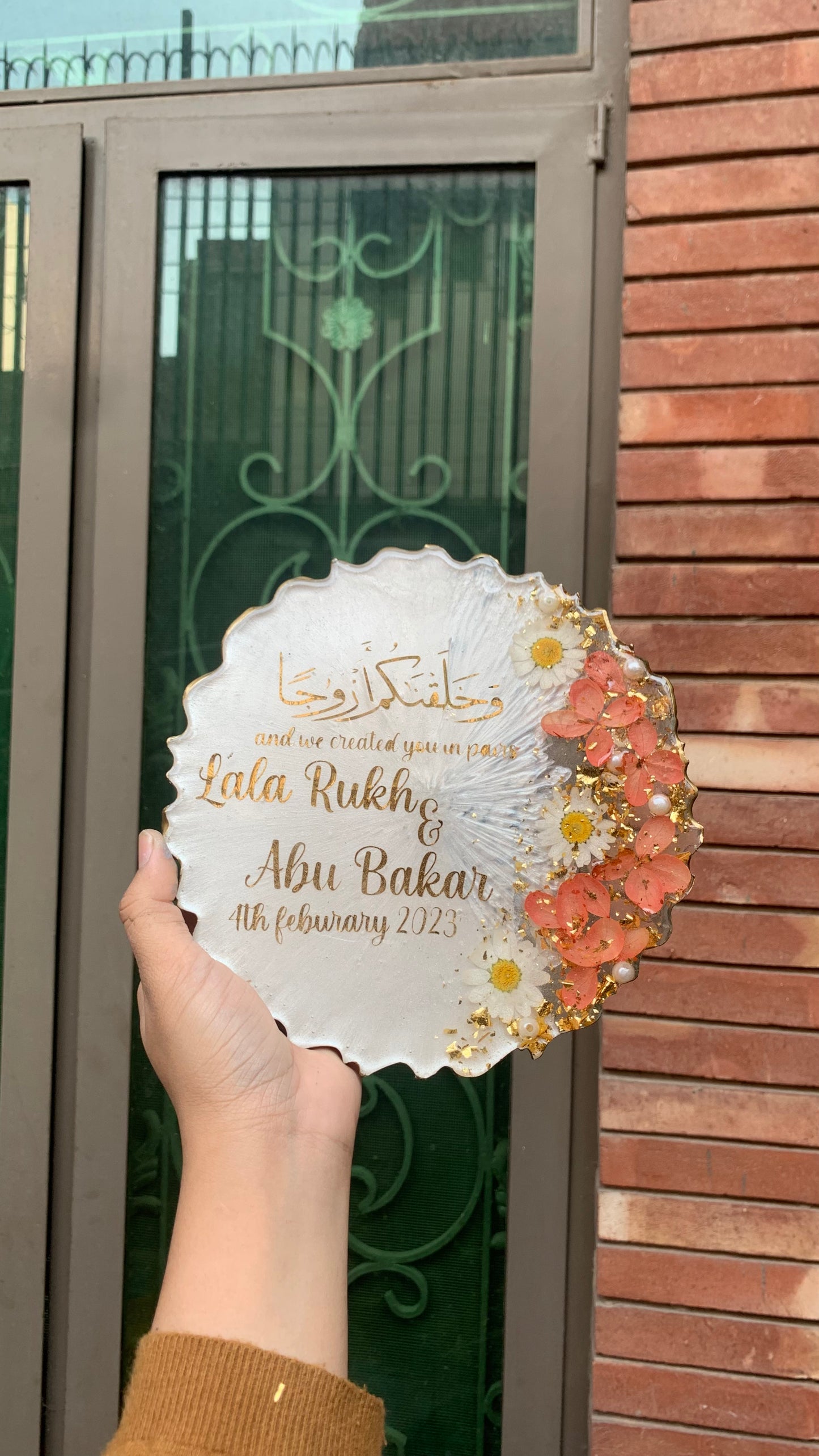 Elegant 3D Floral Plaques