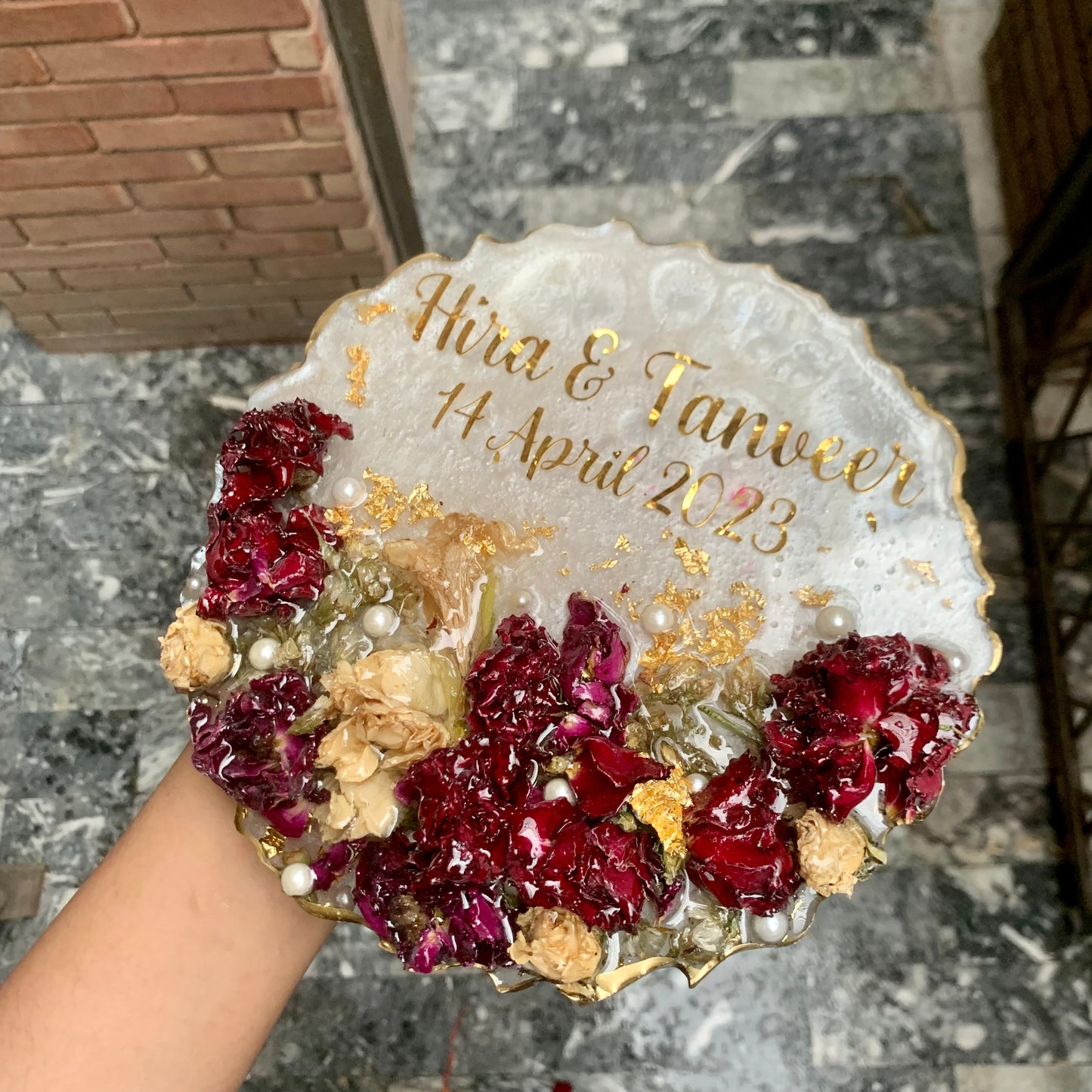 Resin Flower | Gajra Plaque