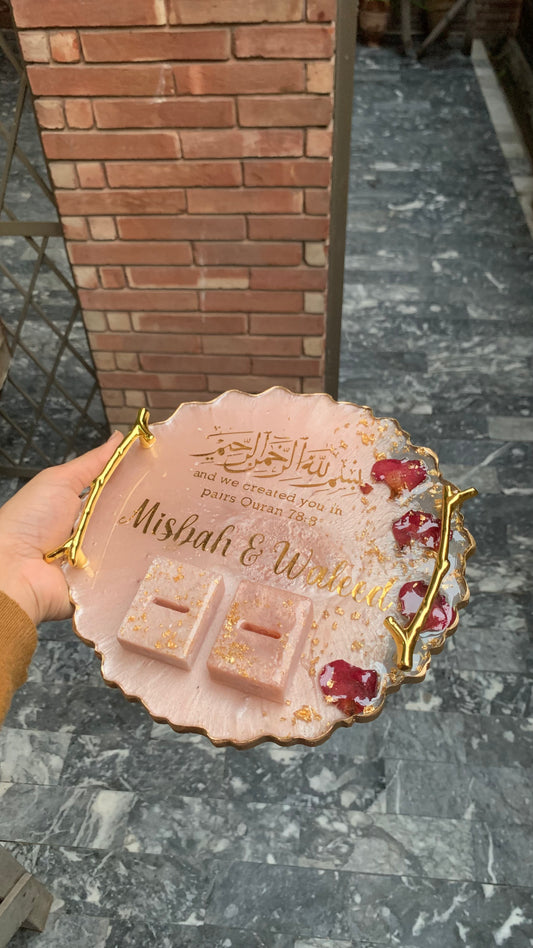 Nikkah/Engagement Peach Plaque