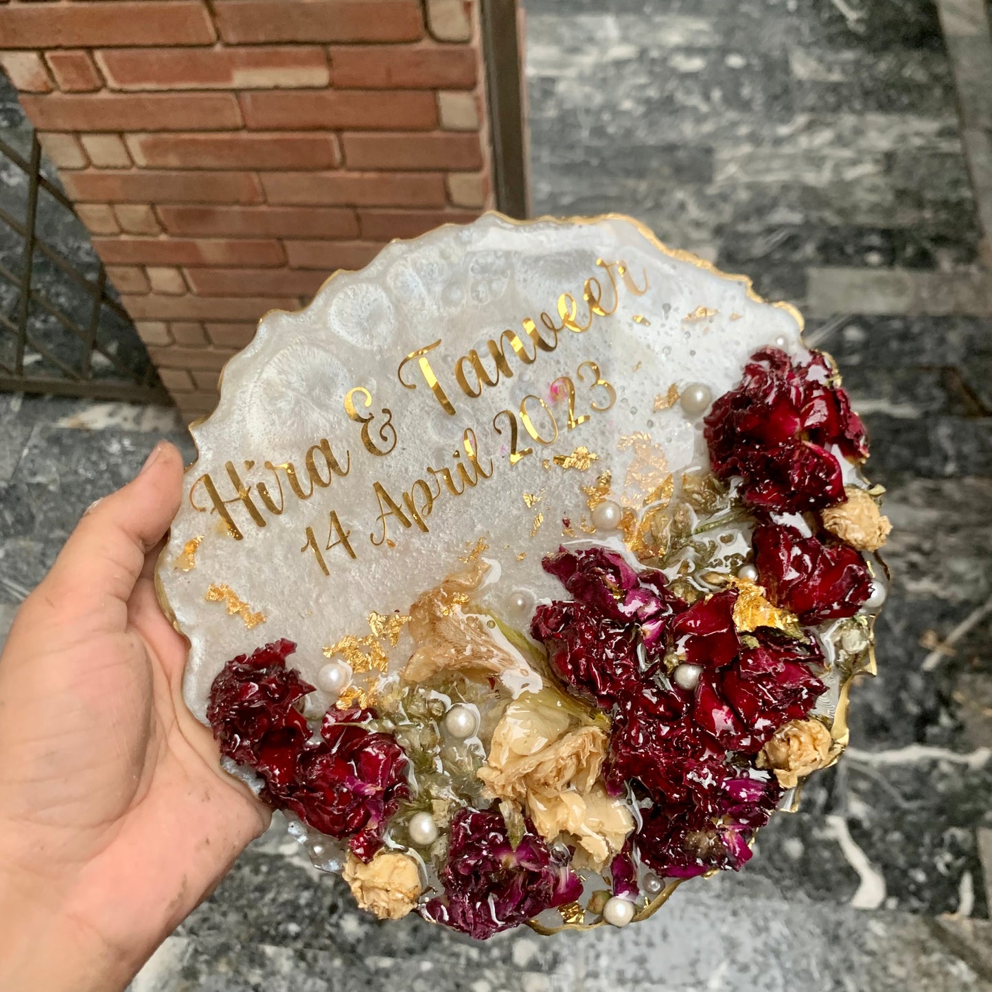 Resin Flower | Gajra Plaque