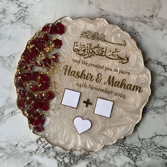 Nikkah Resin Thumb Board Plaque