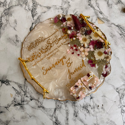 Gulab Engagement Resin Tray | ring holders