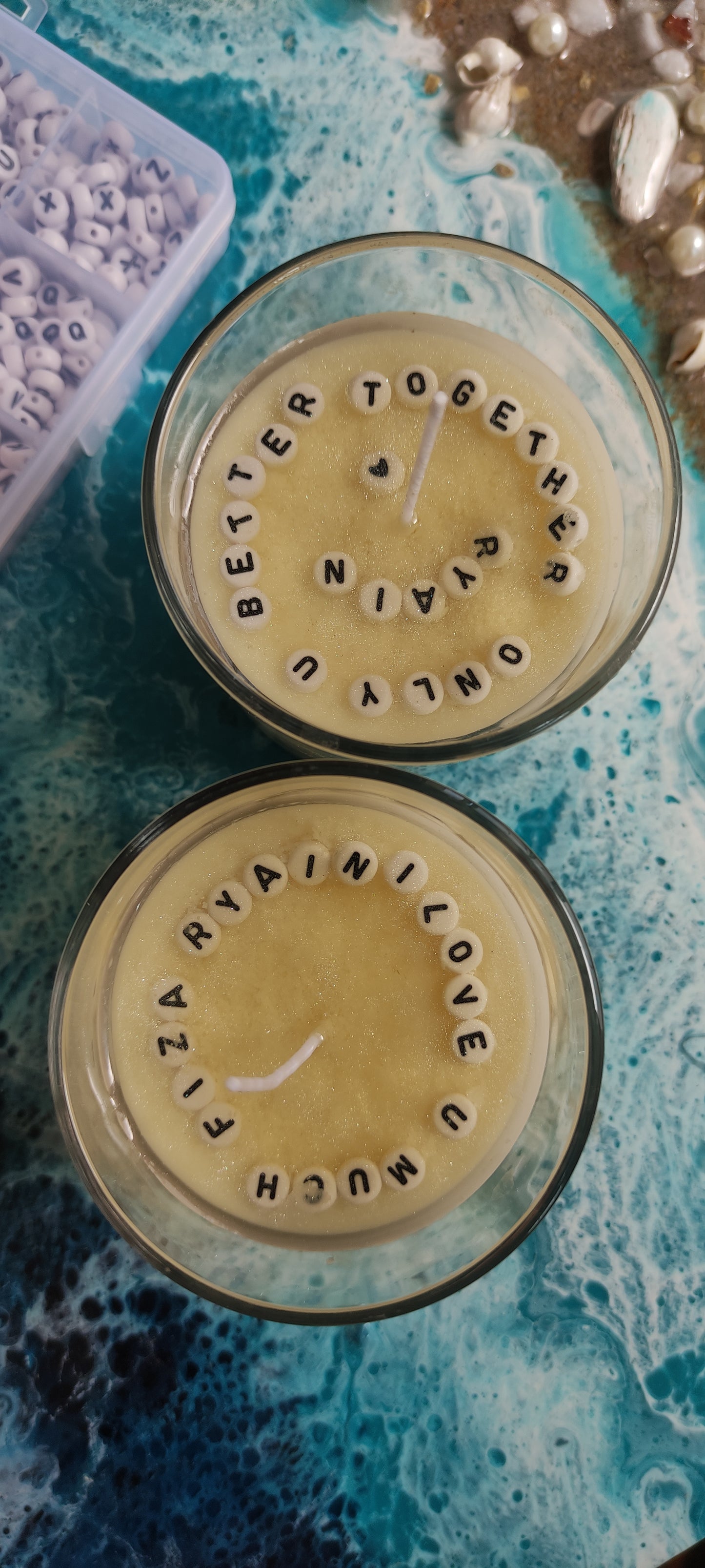 Secret Message Glass Jar Candle