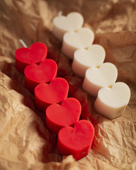 Lots of Love | Heart Pillar Candle