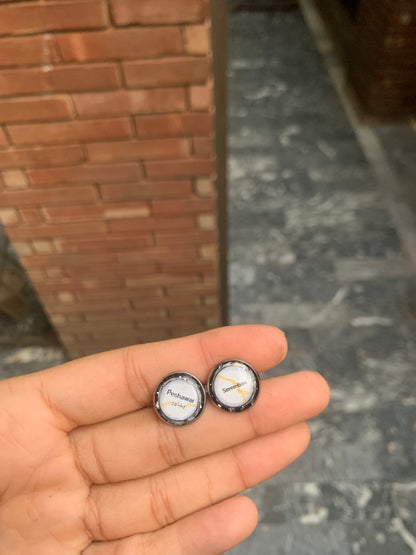 Resin Stainless Steel Cufflinks | Long Distance Relationship