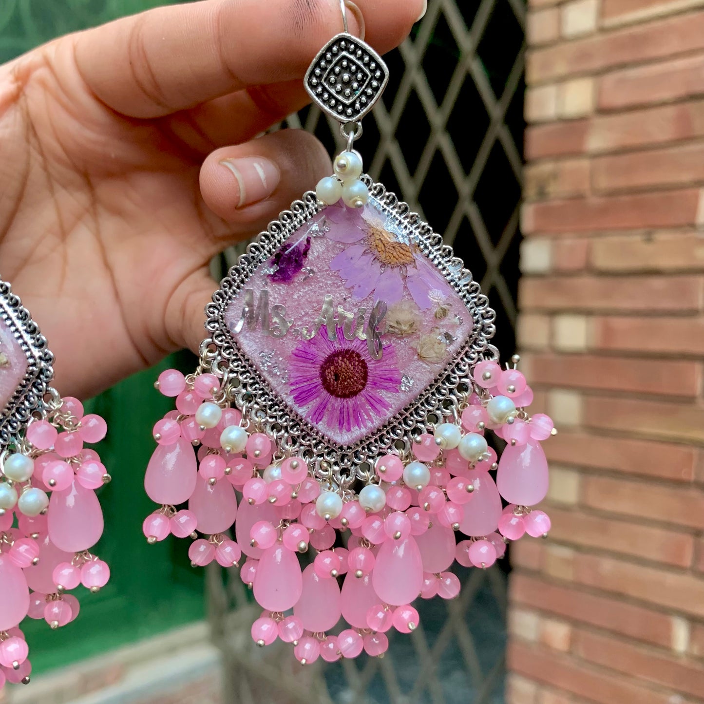 Lilac Jhumka