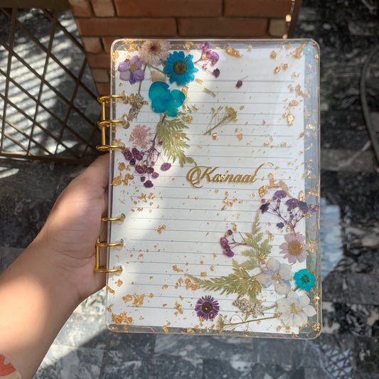 A5 Floral Resin Diary | Journal