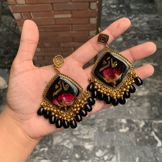 Black Rose Jhumka