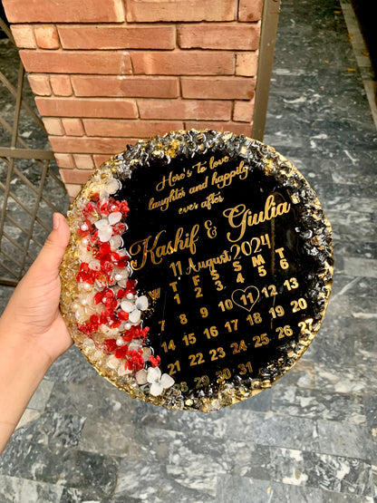 Wedding Resin Plaque