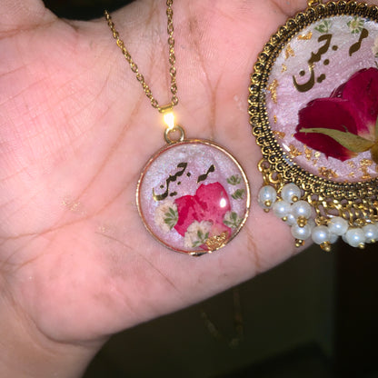 Rose Jhumkay with Pendant