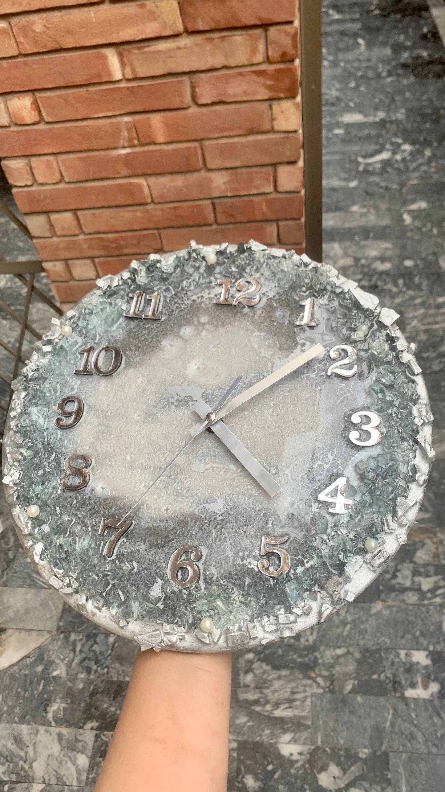 Resin Geode Clock