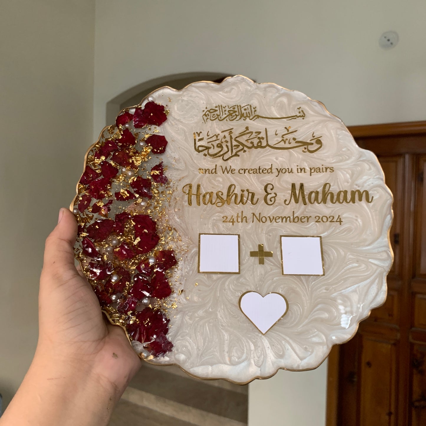 Nikkah Resin Thumb Board Plaque