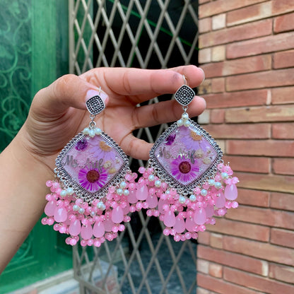 Lilac Jhumka