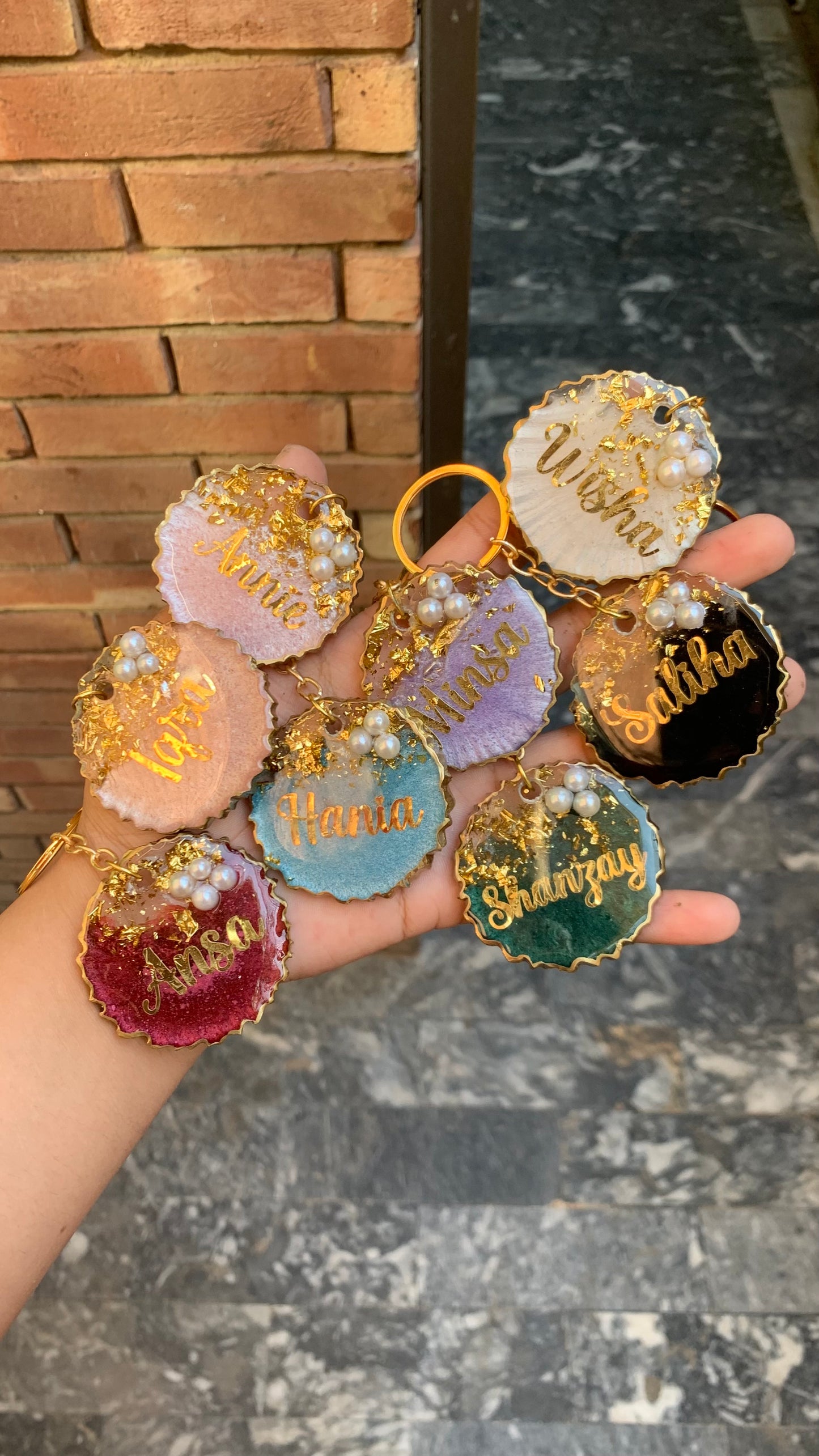 Colourful Name Keychains | Resin Keychains