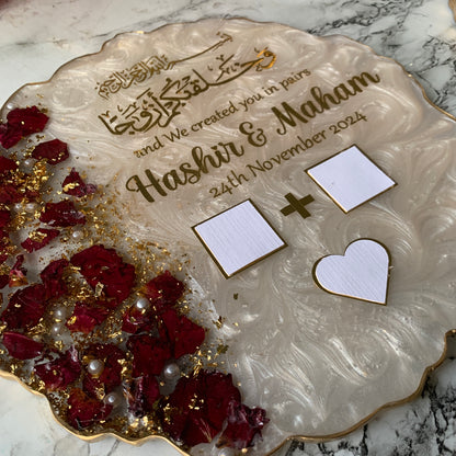 Nikkah Resin Thumb Board Plaque