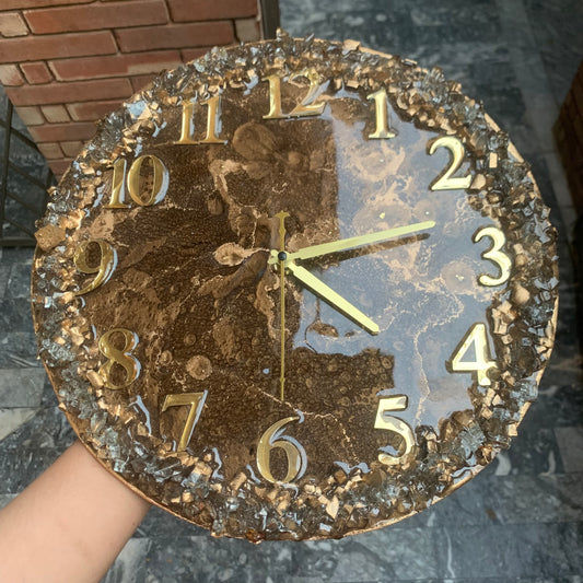 Luxurious Resin Geode Clock