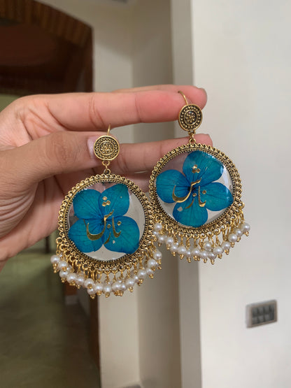 Ocean Blue Jhumka