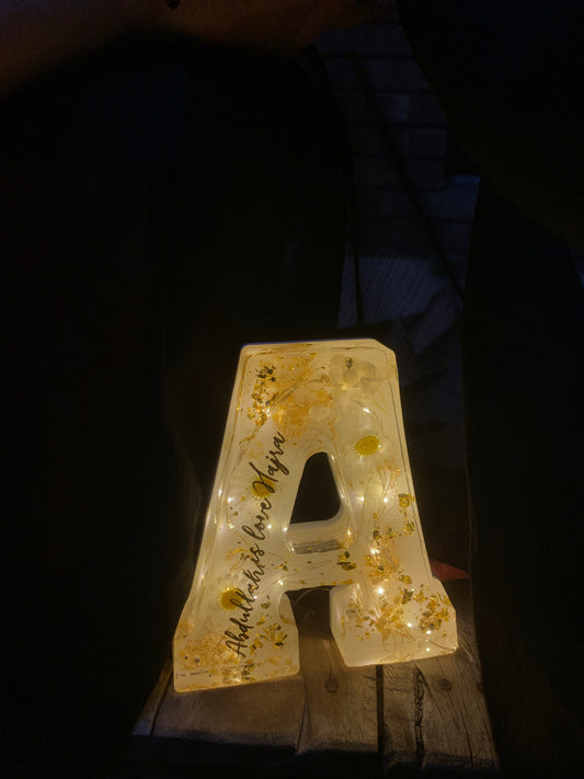 Resin Alphabet Lamp