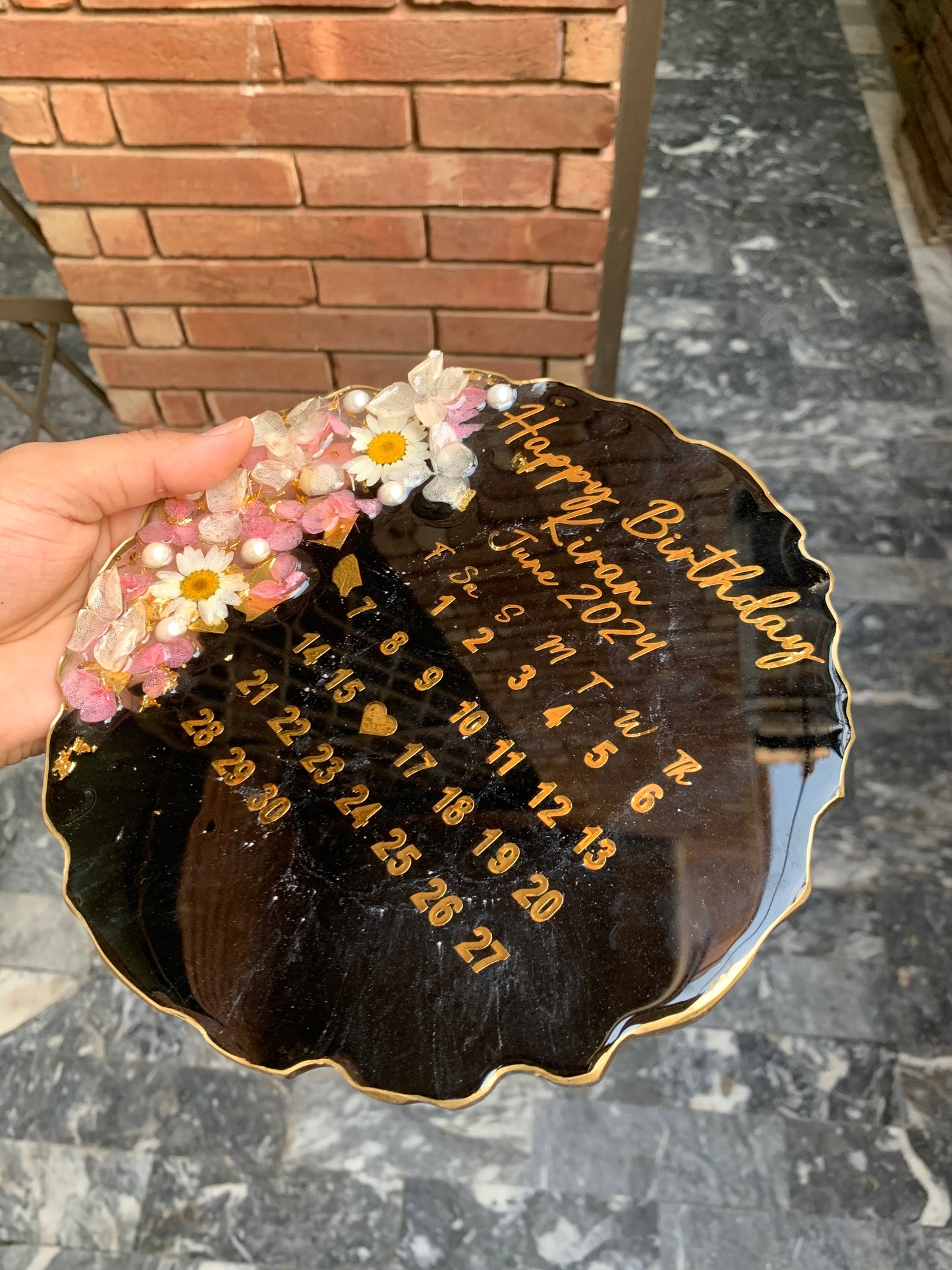 Birthday plaque