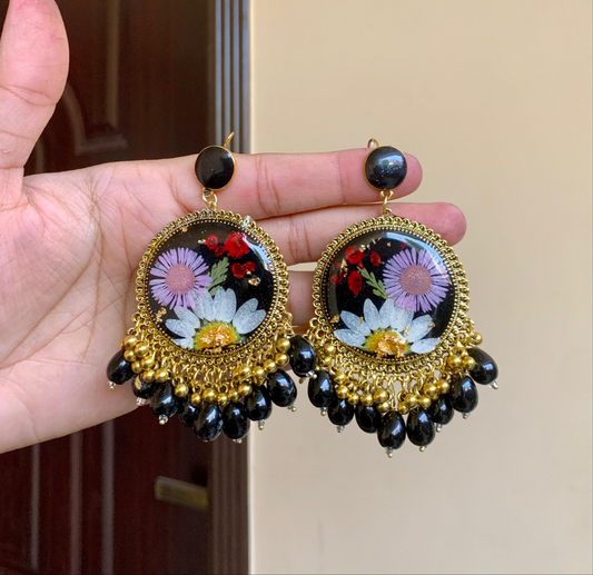 Black Resin Jhumkay