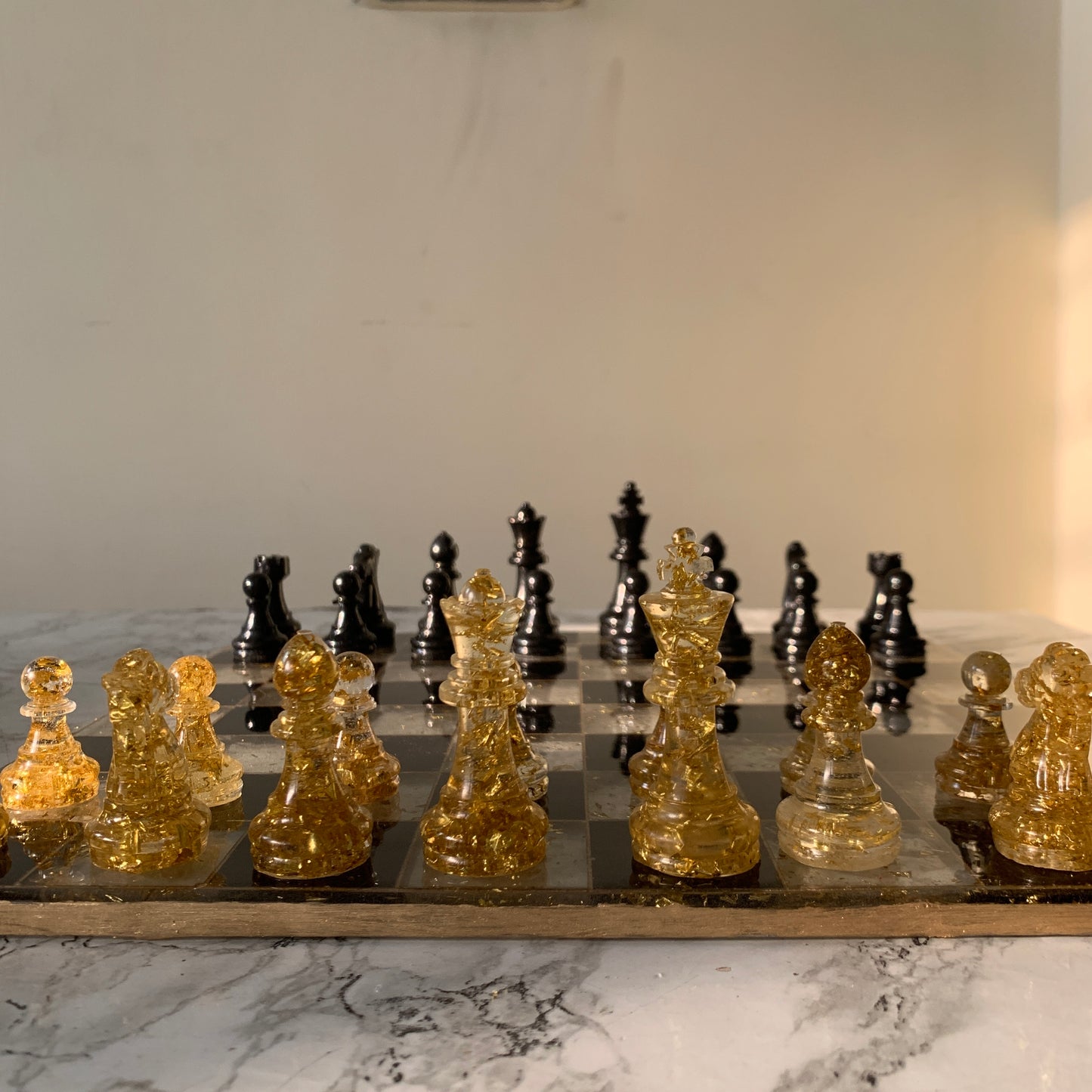 Resin Chess Board Game