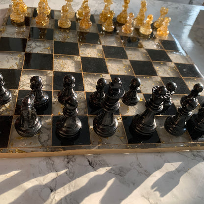 Resin Chess Board Game