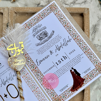 Resin Nikkah Nama | Velvet Booklet