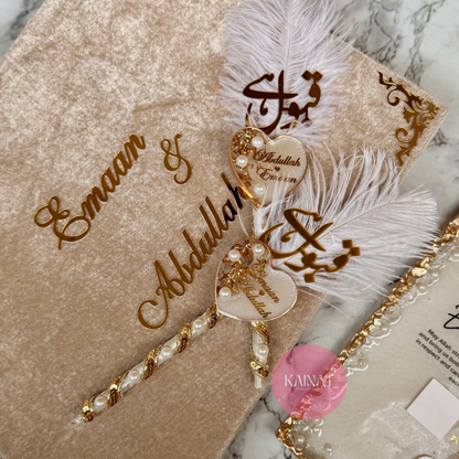 Resin Nikkah Nama | Velvet Booklet