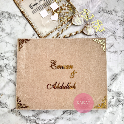 Resin Nikkah Nama | Velvet Booklet