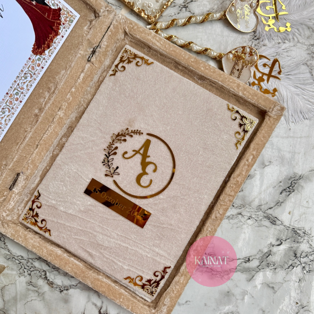 Resin Nikkah Nama | Velvet Booklet