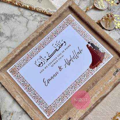Resin Nikkah Nama | Velvet Booklet