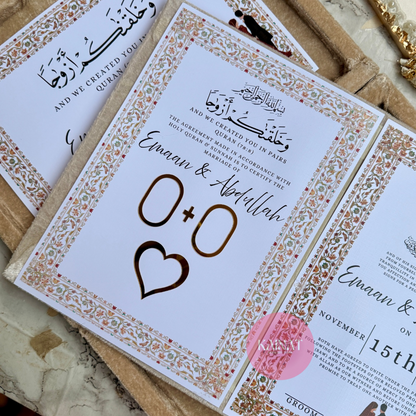 Resin Nikkah Nama | Velvet Booklet