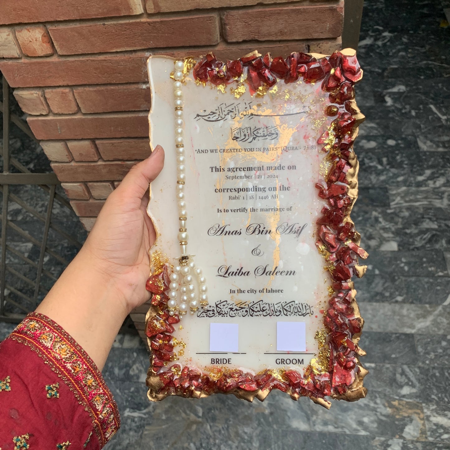 Resin Nikkah Nama