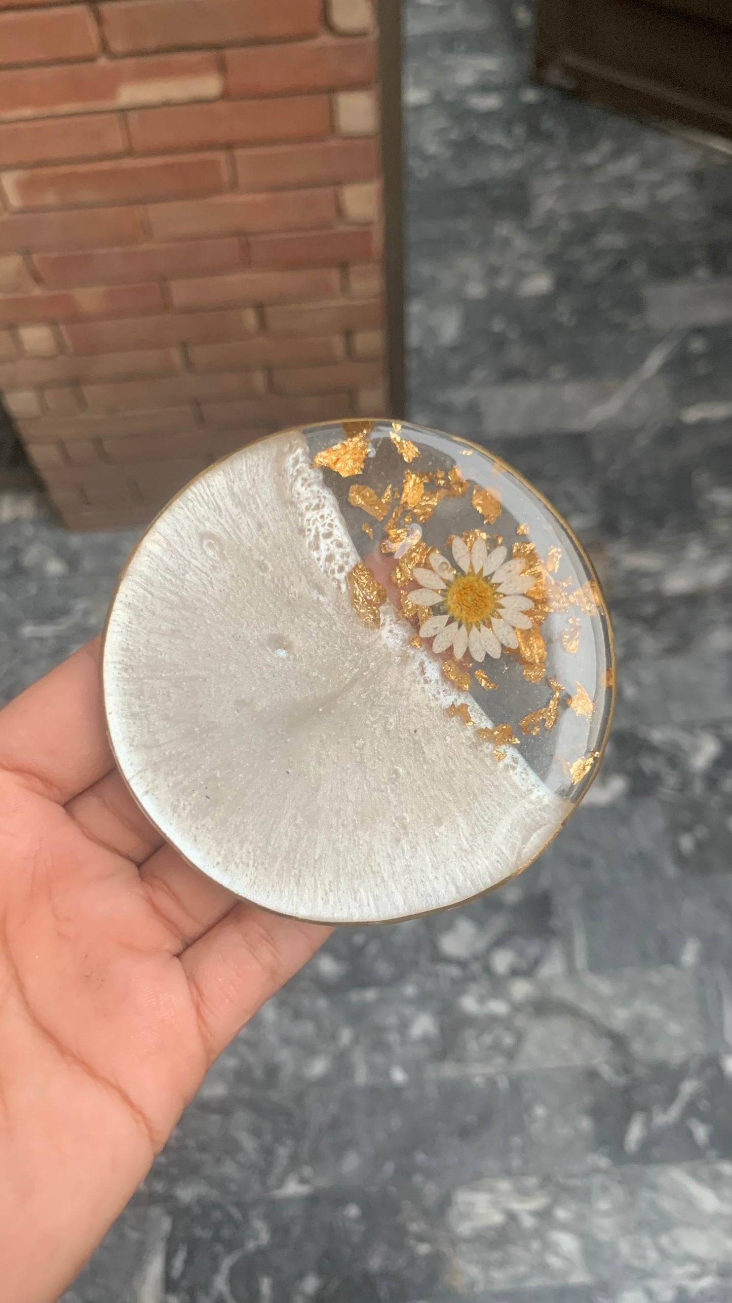 Daisy Flower Coasters Set