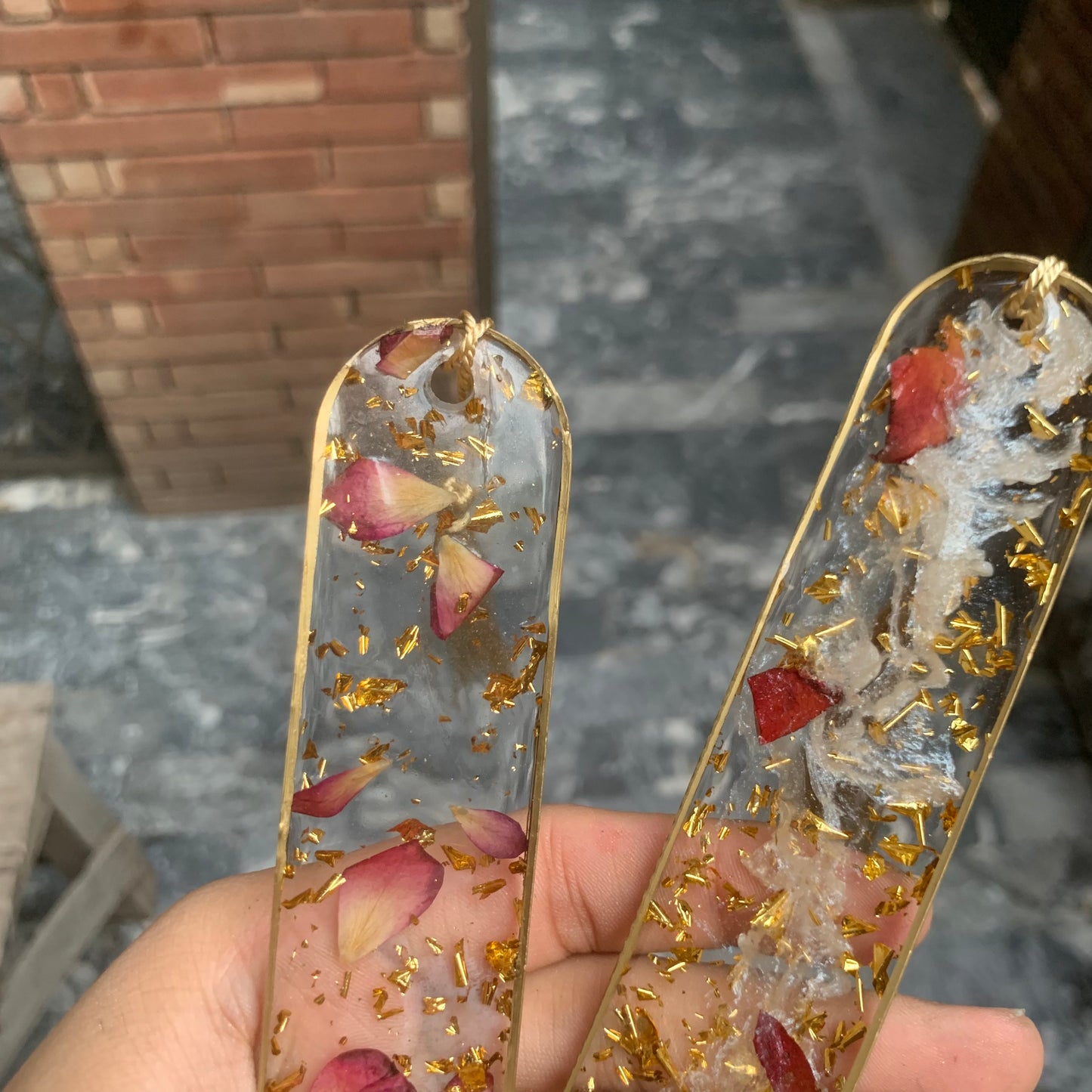 Rose Bookmarks | Resin Bookmark