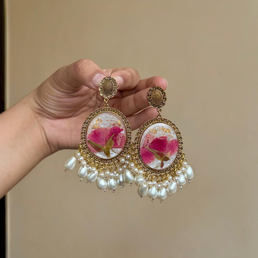 Ghulaab Resin Jhumkay