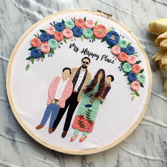 Family Portrait | Embroidered